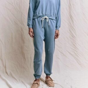 THE GREAT. The Stadium Sweatpant - Vintage Cornflower Blue - XXL - NWT